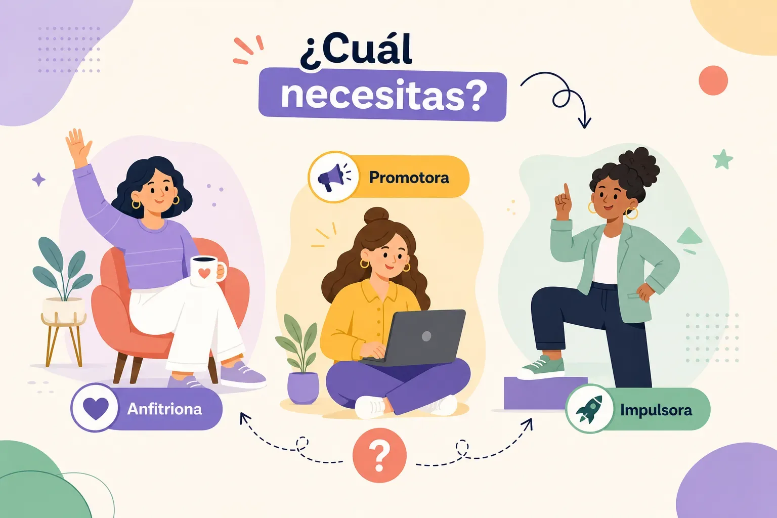 Anfitrionas, Promotoras e Impulsadoras: ¿Cuál Necesitas?