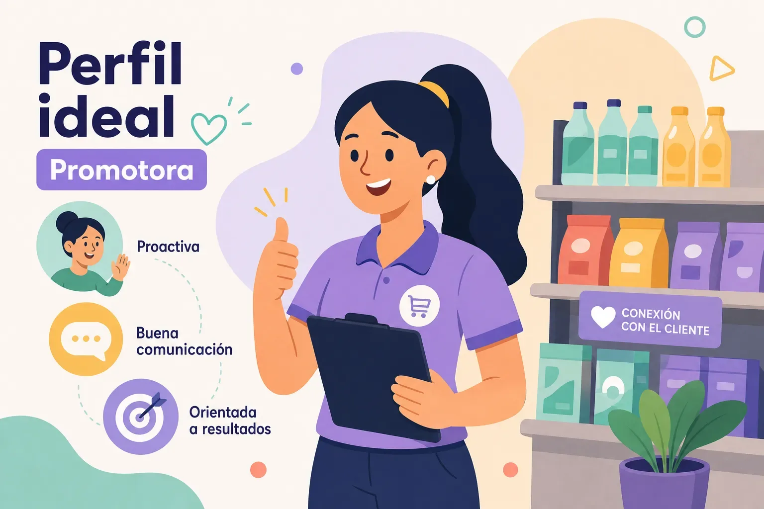 Cómo definir el perfil ideal de promotora de consumo masivo