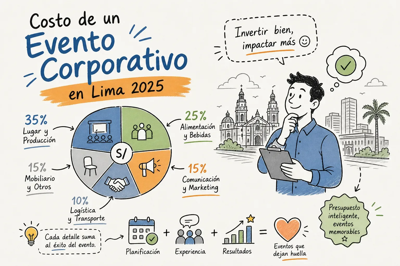 Cuánto cuesta producir un evento corporativo en Lima en 2026