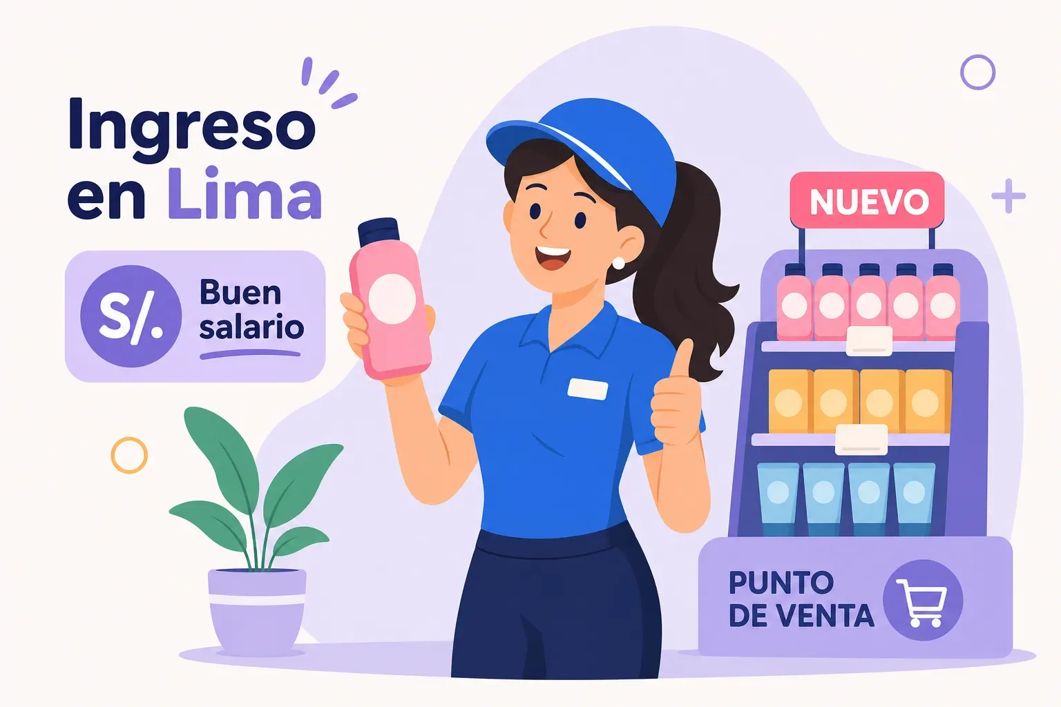 ¿Cuánto cobra una impulsadora en Lima para punto de venta?