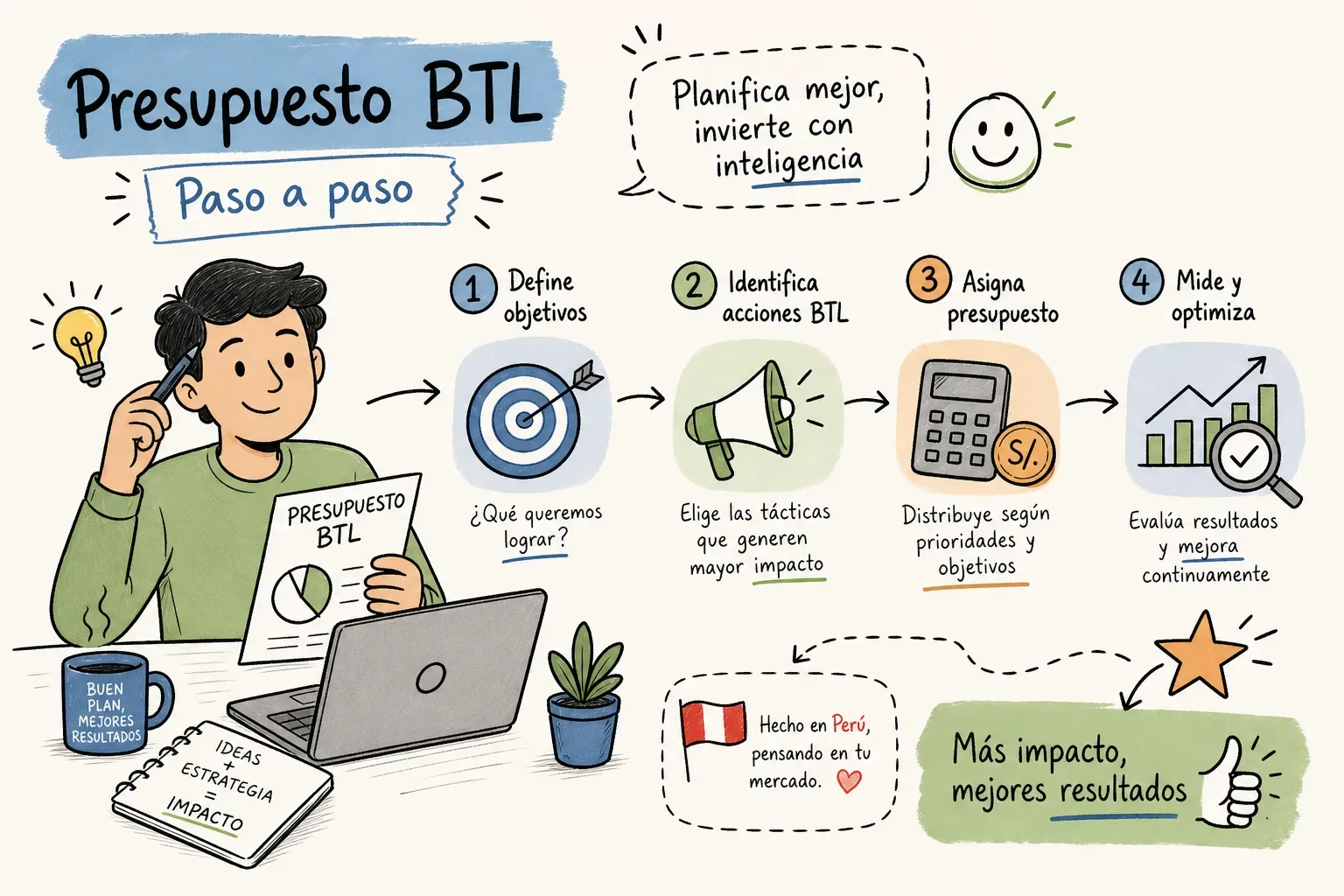 Cómo estructurar tu presupuesto BTL en Perú paso a paso